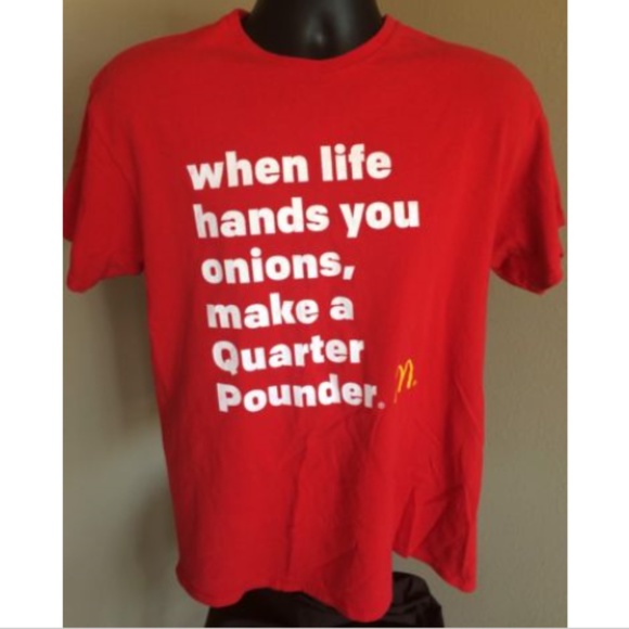 vintage Other - McDonalds when life hands you onions Red shirt M